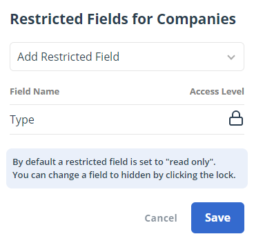 RestrictedFields